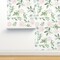 Blush Rose Pink Eucalyptus Flowers Floral Nature Roses Watercolor Custom Removable Wallpaper by Spoonflower Peel & Stick Wallpaper 2FT Wide